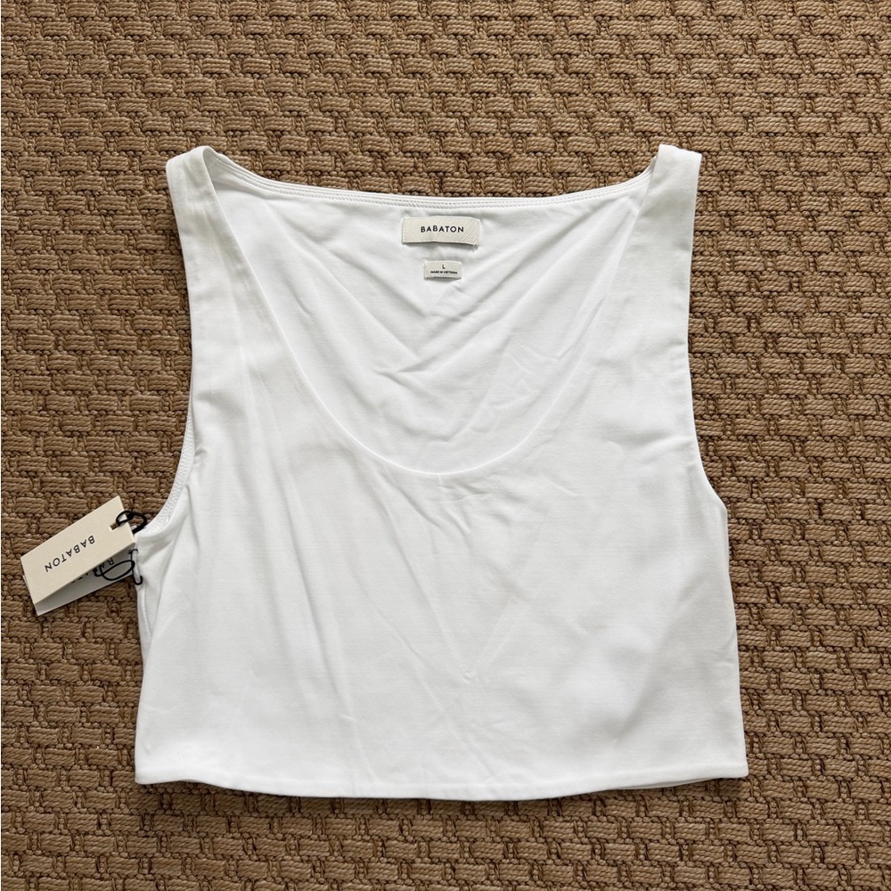 Babaton Classic White Tank Top